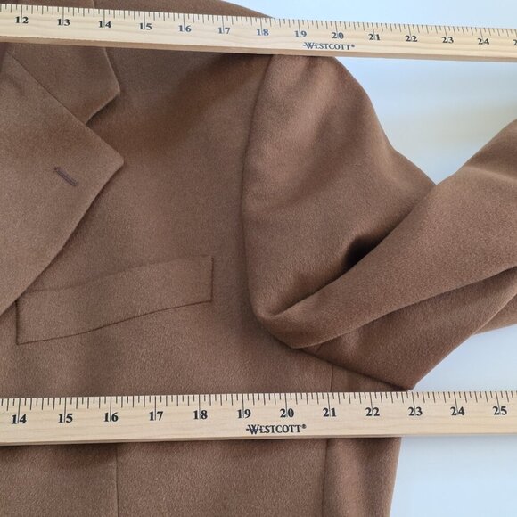 Dalcos Lanificio Fratelli Bacci Jacket Men IT 54 US 44 Brown Wool Cashmere 3B LS - Picture 5 of 16